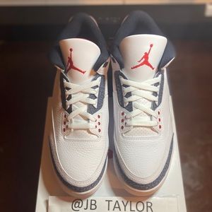 Jordan 3 fire red denim